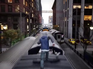 Les Surfeurs Du Métro Jouent Au Jeu En 3D