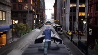 Les surfeurs du métro jouent au jeu en 3D