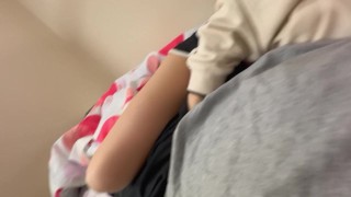 She is only 18 years old, beautiful G-cup beautiful big tits, and she is being fucked.
