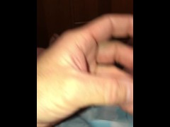 Sniffing, Licking, Jerking, & Cumming in My Wife’s Dirty Panties then Shoving Them In My Mouth