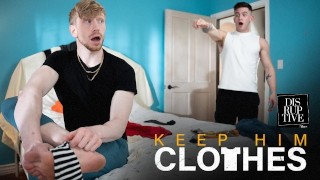 Creepy Muscle Jock Caught Wearing Stepbrother's Cum Filled Socks - Jesse Stone, Trevor Brooks