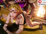 Zelda Hot Gangbang Fucked And Creampie | The Legend of Zelda Hentai 4k