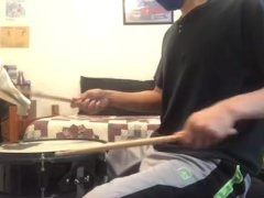 parents moaning in the other room while i'm playing drums 16