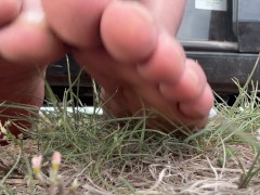Bare Feet Sock Removal