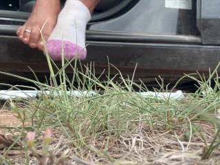 Снятие носков босиком