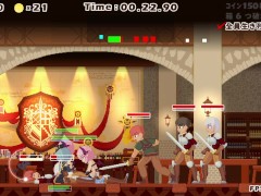 【#Attack it! Devil legion(体験版)実況】サキュバス等モンスター娘達を進行させて大乱交バトル！(逆レドットアニメーションエロゲー) - Screenshot 9 of 16 - 同人エロゲ