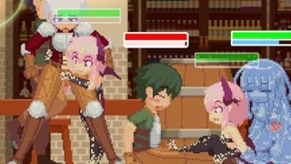 [#Hentai Game Attack it! Pixel animation game of monster girls such as succubus