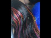 Preview 1 of SEXY EBONY GIVING SLOPPY HEAD WHILE DRIVING TO NICKI MINAJ CONCERT NEW YORK CITY (OF:LIFE.ENT)