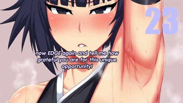 Soifon turns you into her armpit slut(femdom, armpit fetish, feet, edging)