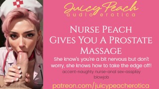 Verpleegster Peach geeft je een prostaatmassage