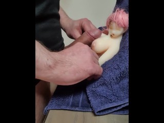 C3 - HOMEMADE SEXDOLL - Mini Sex Doll has a Crazy Urge to Milk my Cock