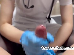 I wore a nurse costume and gloves and gave him a hand job on his cock and made him ejaculate🥰