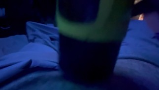 Moaning and cumming hard with new toy