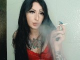 Smoking fetish. Lots of cigarette smoke. You will become my ashtray