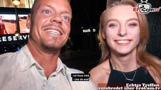 Tourist in Germany has a real sex date with a German porn star