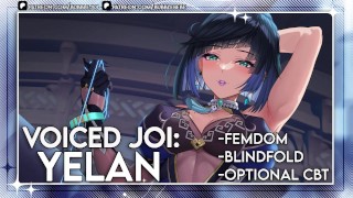 [ Voix JOI ] Yelan vous gagne tous pour elle-même dans un jeu JOI ( Femdom | CBT | Bandeau sur les yeux )