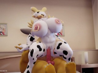 Renamon X Bowser - Stoff-Alt