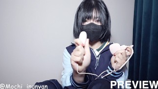 (Preview) The little pussy of a school girl in school uniform was ravaged by a vibrator and spanked
