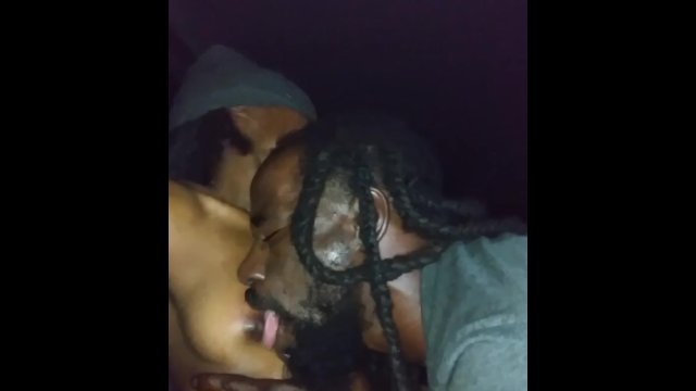 MY LIL DYKE HOMEGIRL THINKS SHE WANTS TO BE A BOY UNTIL SHE GOT HER TITS MANHANDLED BY A REAL MAN!!!