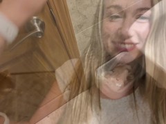 SQUIRTING AT MY MOMS EYE DOCTOR APPOINTMENT - Screenshot 16 of 16 - Girl Masturbating