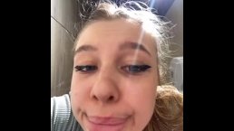 Extreme squirting on public place. Sitting on cam and fingering anal
