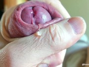 Huge uncut white dick cums tons of cum