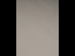 Husband and I fuck each other with a double-sided dildo