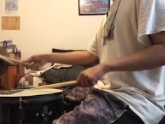 parents moaning in the other room while i'm playing drums 34