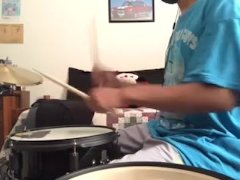 parents moaning in the other room while i'm playing drums 40