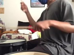 parents moaning in the other room while i'm playing drums 45