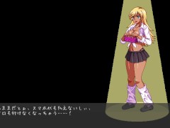 【恭子さまはハメられたい!!(体験版)実況】金髪爆乳黒ギャルJ●が学校の廊下で抜いてくれる援交エロゲー。(ドットアニメーション) - Screenshot 2 of 16 - Hentai Bigtits