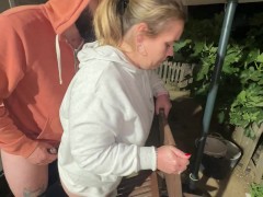 I eat Donald Duck and he fucks me hard and I can't scream, gagged and slapped