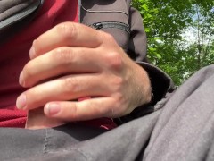 Riskantes Schwanz flashen im Öffentlichen Park (fast Erwischt)