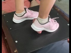 CBT in my pink Nike trainers.