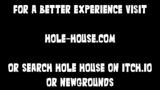 Hole House Gameplay - Rebecca Cyberpunk Moaning Orgasm Anal Dildo Fucking