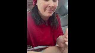 Wife jessica Sucking strangers dick at walmart