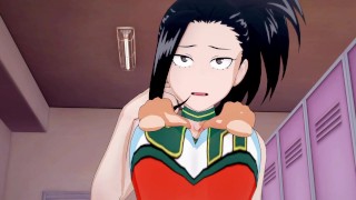 Cheerleader Yaoyorozu's Locker Room Surprise