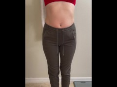 Teen YouTube creator getting dressed