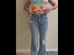 Sexy teen getting dressed before tinder date 14/16