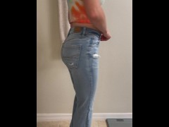 Sexy teen getting dressed before tinder date 15/16