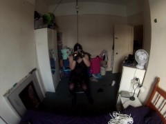 Selfbondage Chair Tied with new cuffs