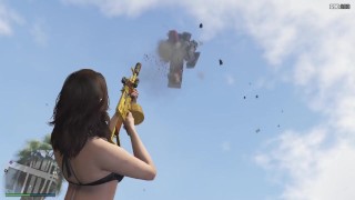 GTA V with Nude Mods Amanda Sexy Mods Gameplay [18+] Adult Sex Mods