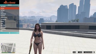 GTA V com Nude Mods Amanda sexy mods gameplay [18+] Mods de sexo para adultos
