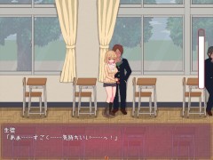 【ビッチライフ(体験版)実況】金髪巨乳ギャルドットアニメーションエロゲー。お願いしたら手コキやセックスさせてくれる。 - Screenshot 4 of 16 - Hentai Bigtits