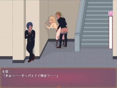 【ビッチライフ(体験版)実況】金髪巨乳ギャルドットアニメーションエロゲー。お願いしたら手コキやセックスさせてくれる。 - Screenshot 9 of 16 - Hentai Bigtits
