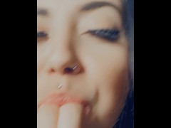 sucking fingers slutty wife