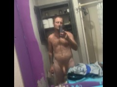 Just a guy about to hop in shower
