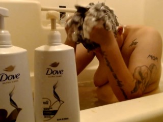 Super DOVE Handjevol Shampoo Haar Wassen Schuim