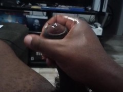 Jacking off feeling lonely had to bust a nut