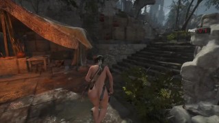 Rise of the Tomb Raider naakt spel spelen [Deel 17] Nieuw 2024 Hot naakt sexy Lara naakte versie-X Mod